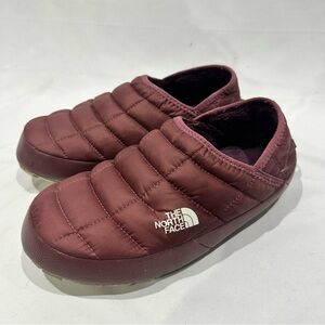 The North Face Mauve ThermoBall Puffer Slippers